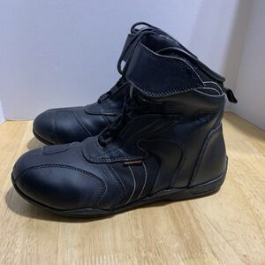 Vulcan Troop Sport Leather Motorcycle Boots V310 US Mens 9.5 Black